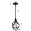 GobekUsa Industrial Loft Pendant LED Ceiling Light for Home Living Room Kitchen Decor