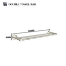 GobekUsa Brushed Nickel Stainless Steel Bathroom Hardware Set Towel Bar Ring Holder Robe Hook