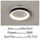 GobekUsa LED Chandelier Lights for Home Living Study Room Bedroom Hall Lighting