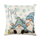 GobekUsa Christmas Pillowcase Collection - Festive Sofa Decor with Christmas Tree, Elk, Snowman