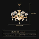 GobekUsa Luxe Crystal Chandelier for Bedroom, Living Room, and Dining Room