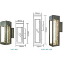GobekUsa Crystal Bubble Glass Wall Lamp 11W LED Outdoor Sconce IP65 Garden Light