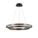 GobekUsa Double Circular LED Chandelier for Dining, Bedroom, Living Room - Modern Nordic Style