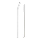 GobekUsa Glass Straw Set for Smoothies Cocktails Bar - Reusable, High Borosilicate Straw