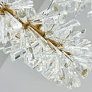 GobekUsa Crystal Flower Chandelier: Luxury LED Ceiling Light for Home Decor, Living Room, Bedroom