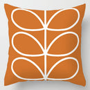 GobekUsa Geometric Leaves Print Cushion Cover for Home Decor and Comfort