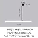 Nordic Long Strip Metal Pendant Light