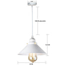 GobekUsa Industrial Black Pendant Light Dimmable Kitchen Ceiling Fixture
