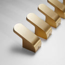 GobekUsa Aluminum Towel & Robe Hook Set: Brushed Gold Kitchen Bathroom Hanger Holder