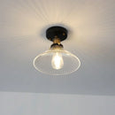 GobekUsa Clear Glass LED Ceiling Lamp Copper Socket Modern Nordic Style Lighting