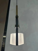 GobekUsa Clear White Resin Pendant Light: Height Adjustable for Bedroom, Dining Room, Kitchen.
