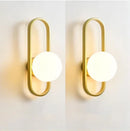 GobekUsa LED Glass Wall Sconce Lamp for Bedroom Living Room Staircase