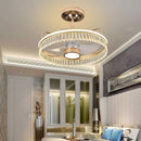 GobekUsa Black Gold LED Ceiling Fan Chandelier: Luxury Nordic Modern Design