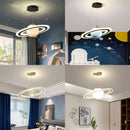 GobekUsa LED Acrylic Planet Pendant Light: Children Room Star Chandeliers for Living Room Bedroom