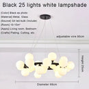 GobekUsa Gold LED Chandelier, Modern Pendant Light for Living Room, Kitchen, Bedroom, Dining Room