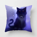 GobekUsa Cat Printed Pillowcase Modern Living Room Sofa Cushion Cover Home Decor