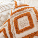 GobekUsa Geometric Tufted Tassel Pillow Cover - Handcrafted Boho Chic Cushion Cover
