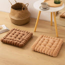 GobekUsa Cookie Biscuit Cushion Soft Square Pillow for Living Room Chair Decor