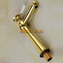 GobekUsa Gold Basin Faucet with Ceramic Mixer Tap - Bathroom Torneiras Para Banheiro