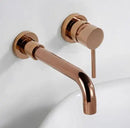 GobekUsa Brushed Gold In-Wall Black Basin Faucet Set for Bathroom Sink Mixer Tap