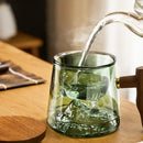 GobekUsa Glass Tea Cup Set with Wood Handle: High Quality & Heat Resistant Puer Cups