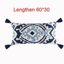 GobekUsa Embroidered Flower Boho Long Cushion Covers for Bedroom and Sofa