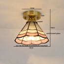 GobekUsa Glass Copper LED Ceiling Light - Nordic Home Lighting Fixture