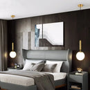 GobekUsa Glass Ball Pendant Light - Modern Hanging Fixture for Living Room, Bedroom, Dining Room