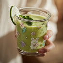 GobekUsa Cute Four-color Bear Rabbit Glass Tea Coffee Cup