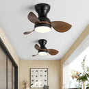 GobekUsa 22" Modern Black Ceiling Fan Light with DC Remote Control & LED - Bedroom and Restaurant Use