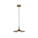 GobekUsa Flying Saucer Solid Wood Chandelier for Restaurant, Bedroom, Cafe - Nordic Copper