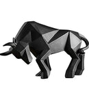 GobekUsa Geometric Bull Sculpture: Modern Abstract Cattle Figurine for Home Decor