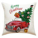 GobekUsa Christmas Pillowcase: Santa Claus Snowman Print for Living Room Sofa Decor