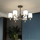GobekUsa Glass Chandelier: Nordic Modern LED Hanging Light for Living Room and Bedroom