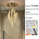 GobekUsa Large Crystal Luxury Chandelier for Living Room Dining Hall Stair Suspension