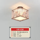 GobekUsa Lotus Chinese Chandelier Ceiling Lamp Simple Corridor Painting LED Lighting