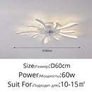 GobekUsa Dimmable Ceiling Fan Lights with Remote Control for Living Children's Bedroom Dining Room