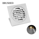 GobekUsa Brass Square Floor Drain 10x10cm for Bathroom Shower with Insect-Proof Deodorant