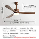 GobekUsa 3 Blade DC Ceiling Fan with LED Light & Remote Control