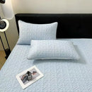 GobekUsa Latex Cooling Mat Set: Washable, Soft, Breathable Bed Sheet - 3 Pieces
