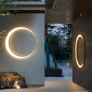 GobekUsa LED Outdoor Moon Wall Lamp Waterproof Modern Minimalist Sconce for Courtyard Balcony
