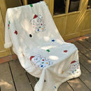 GobekUsa Lamb Nap Cartoon Coral Velvet Blanket: Super Soft, Thick, and Cute for Winter