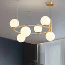 GobekUsa Glass Chandelier G9 Hanging Light for Living Room Bedroom Decor
