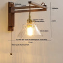 GobekUsa Clear Glass LED Wall Sconce Modern Stair Light Fixture Home Decor