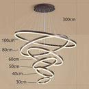 GobekUsa Crystal Chandelier Stair Pendant Lamp Living Room Pendant Lights Interior Lighting