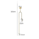 Nordic Glass Globe Pendant Light in Gold or Black