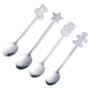 GobekUsa Christmas Coffee Spoons Gift Box - Stainless Steel Festive Cutlery Spoon Set