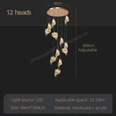 GobekUsa LED Staircase Chandelier: Modern Loft Lighting Fixture for Living & Dining Room
