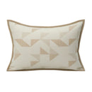 GobekUsa Geometric Brown Leather Splicing Throw Pillow Cover 45x45cm Luxe Square Cushion Case