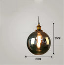 GobekUsa Glass Ball Pendant Lights for Modern Dining Room, Kitchen, and Living Room